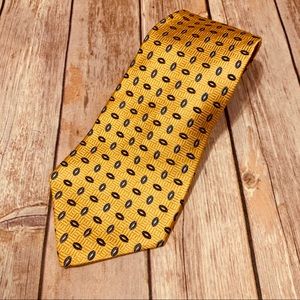 Tommy Hilfiger Men’s Yellow Silk tie